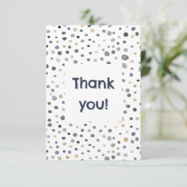 Lars Confetti Wasserfarben Punkte Danke Karte