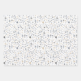 Lars Confetti Watercolor Dots Wrapping Paper Geschenkpapier Set