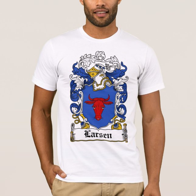 Larsen-Familienwappen T-Shirt (Vorderseite)
