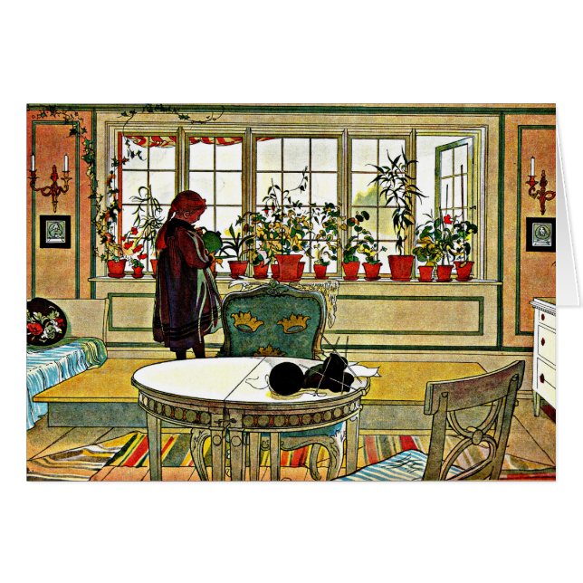 Larsson - Blume auf dem Windows (Vorderseite (Horizontal))