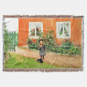 Larsson - Brita mit Katze und Sandwich Decke