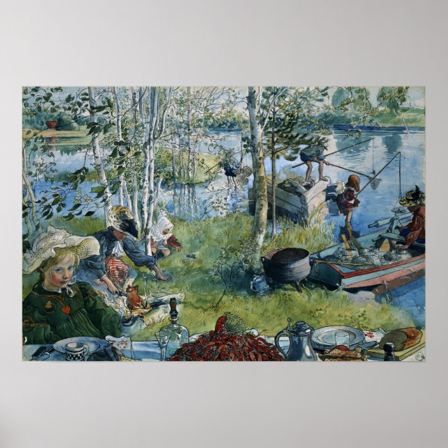 Larsson - Crayfish (von einer Zuhause) Poster (Vorne)