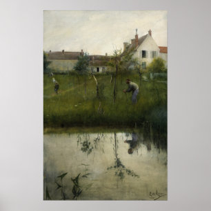 Larsson - Der alte Mann und der Baumschulgarten Poster