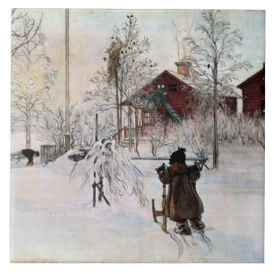 Larsson: Der Hof und Waschhaus Kunstwerk Fliese