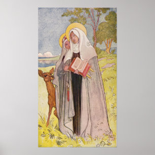 Larsson - Heilige Birgitta Poster
