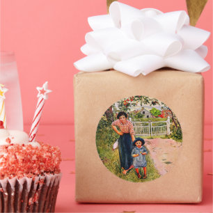 Larsson - Sagen Sie Ihrem Onkel ein nettes "Wie Si Runder Aufkleber