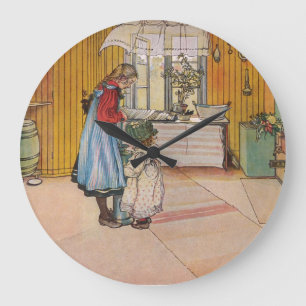 Larsson: The Kitchen, Art Große Wanduhr