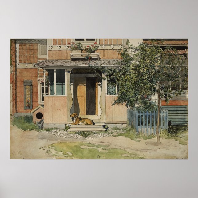 Larsson - The Veranda (von einer Zuhause) Poster (Vorne)