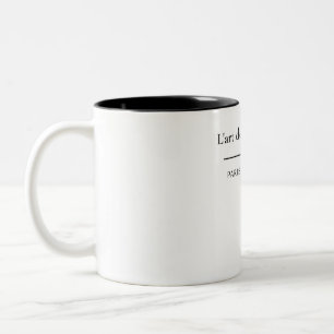 L'art de la Simplicité Französischer Chic Minimali Zweifarbige Tasse