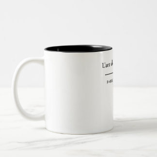 L'art de la Simplicité Französischer Chic Minimali Zweifarbige Tasse