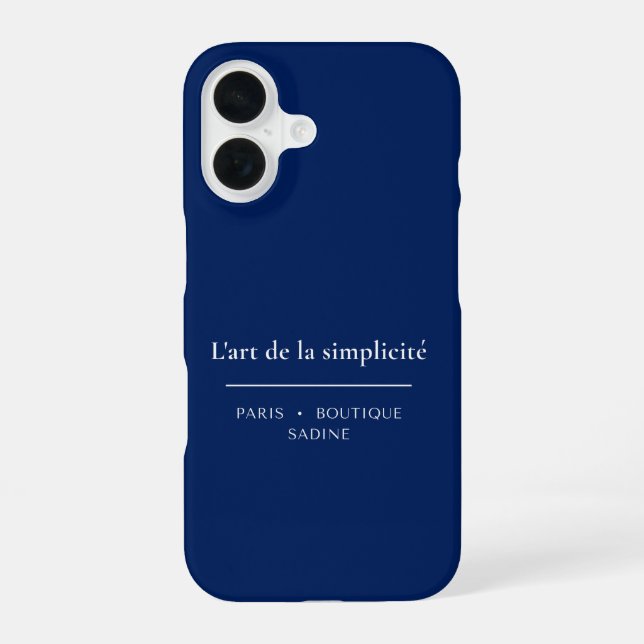 L'art de la Simplicité iPhone-Hülle | Minimalistis iPhone 16 Hülle (Rückseite)