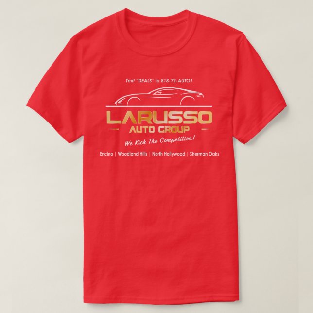 Larusso Auto Group Billboard Baseball TShirt (Design vorne)