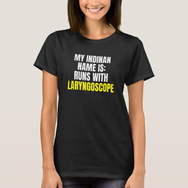 Laryngoskop Respiratorische Vorsorge RT Nurse Atem T-Shirt (Vorderseite)