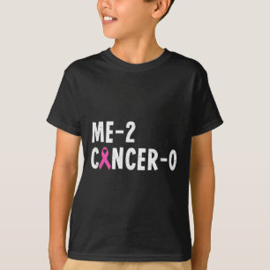 las 2 Krebs 0 rosa Ribbon Brustkrebs Bewusstsein T-Shirt