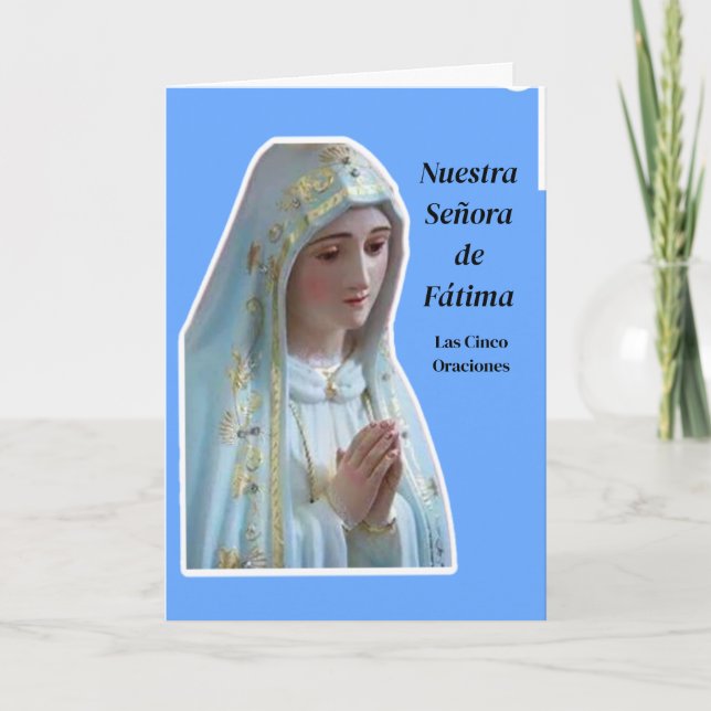 Las 5 oraciones reveladas por la Virgen de Fátima Karte (Vorderseite)