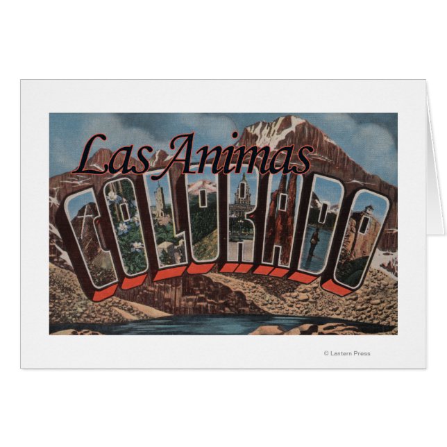 Las Animas, Colorado - Große Buchstabenszenen (Vorderseite (Horizontal))