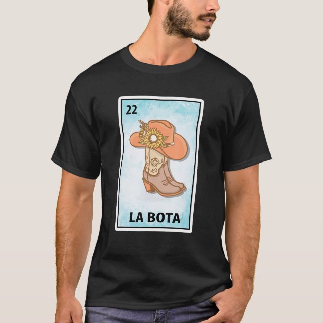 Las Botas Mexican Lottery Boot Parody T-Shirt (Vorderseite)