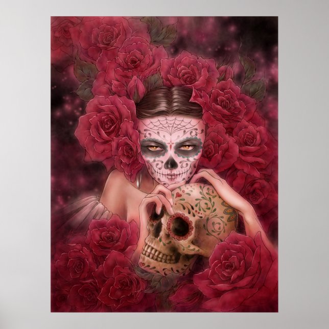 Las Calaveras Art Print Poster (Vorne)