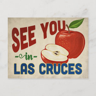 Las Cruces New Mexico Apfel - Vintage Reise Postkarte