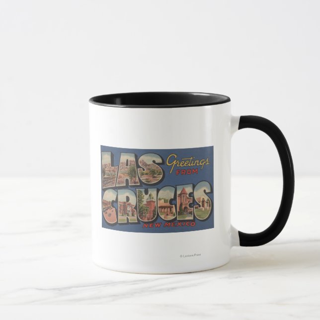 Las Cruces, New Mexico - Großbuchstaben Tasse (Rechts)