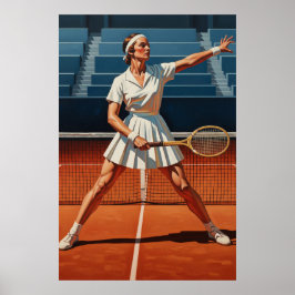 L'AS DU TENNIS (The Tennis Ace) - Original Art Dec Poster