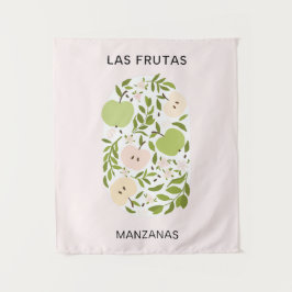 Las Frutas: Manzanas - Apfelmarkt Wandteppich