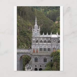 Las Lajas Heiligtum Basilika Kirche Kolumbien Postkarte