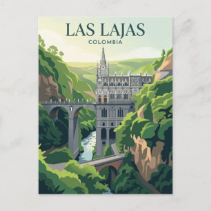 Las Lajas Heiligtum Kolumbien Postkarte