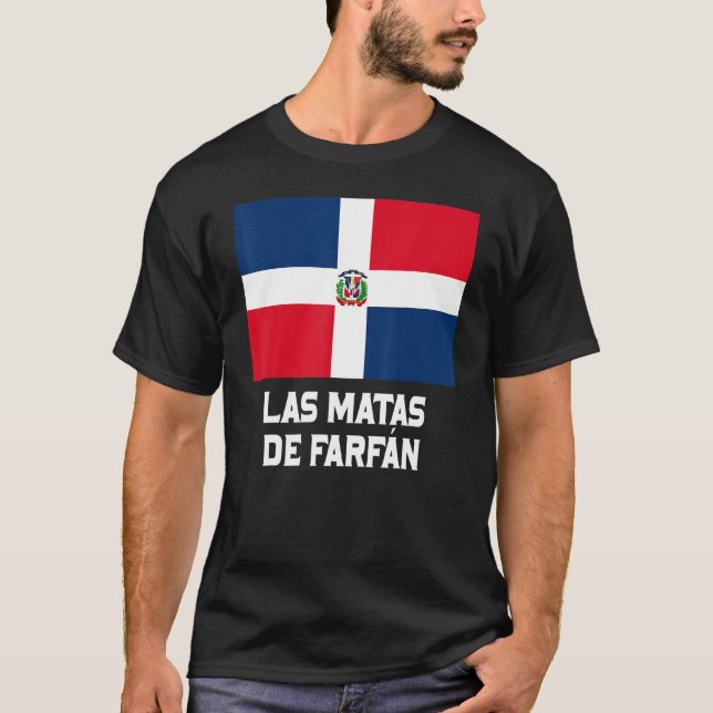 Las Matas De Farfán Dominikanische Republik Emblem T-Shirt (Vorderseite)