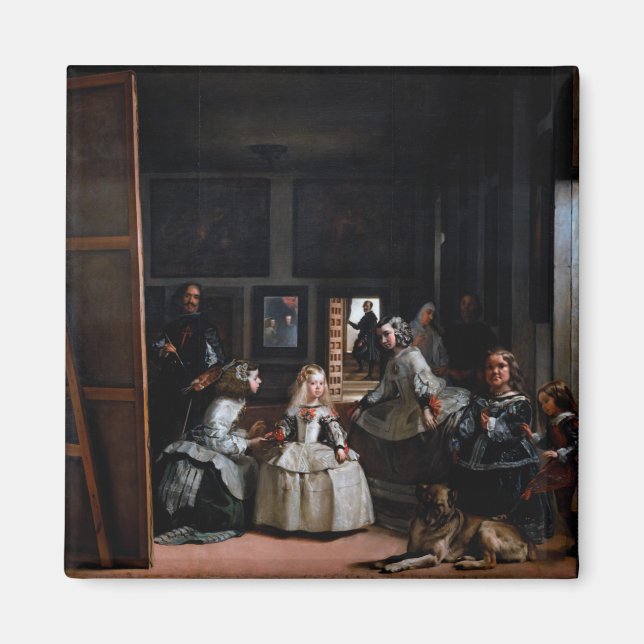 Las Meninas, Die Trauzeuginnen, Diego Velazquez Magnet (Vorne)