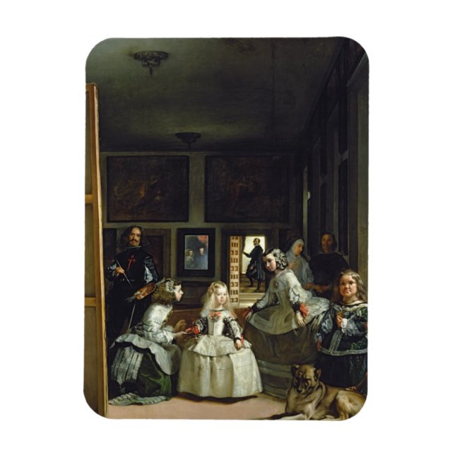 Las Meninas, Familie Philip IV, c.1656 Magnet (Vertikal)