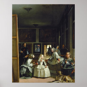Las Meninas, Familie Philip IV, c.1656 Poster