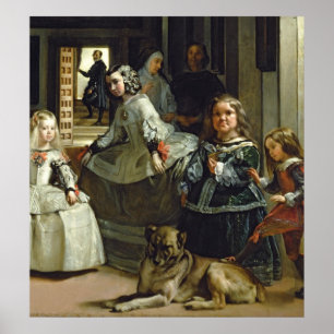 Las Meninas, Familie Philip IV, c.1656 Poster