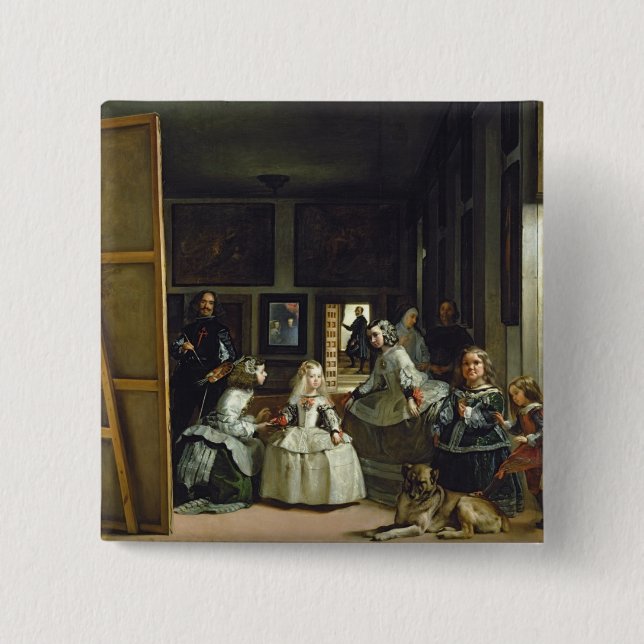 Las Meninas oder die Familie von Philip IV, c.1656 Button (Vorderseite)