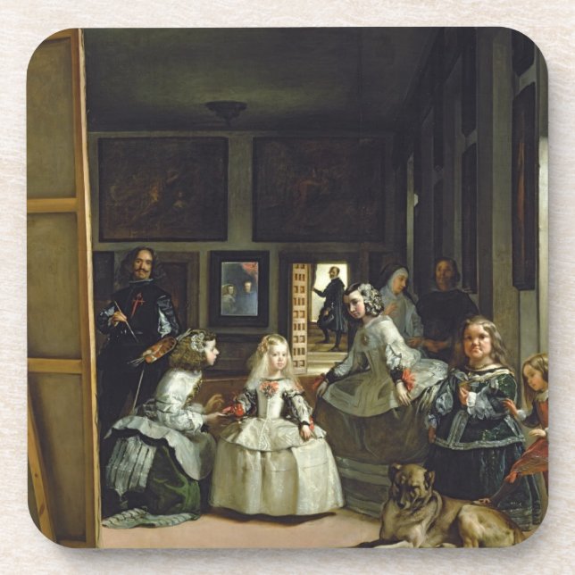 Las Meninas oder die Familie von Philip IV, c.1656 Getränkeuntersetzer (Vorderseite)