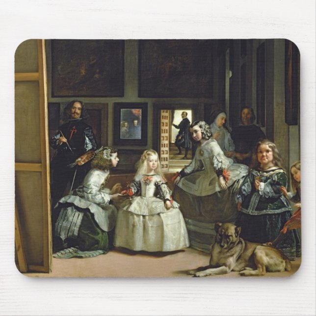 Las Meninas oder die Familie von Philip IV, c.1656 Mousepad (Vorne)