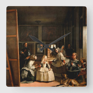Las Meninas Quadratische Wanduhr