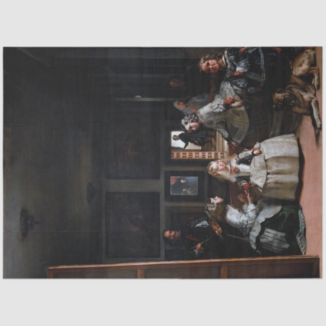 Las Meninas, The Trauzeuginnen, Diego Velazquez Seidenpapier (Vorderseite)