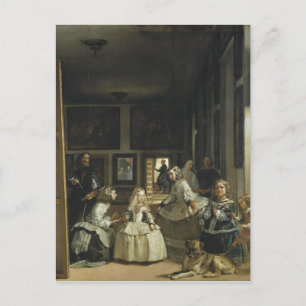 Las Meninas von Diego Velazquez Postkarte