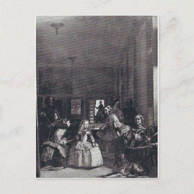 "Las Meninas." von Velazquez Postkarte (Vorderseite)