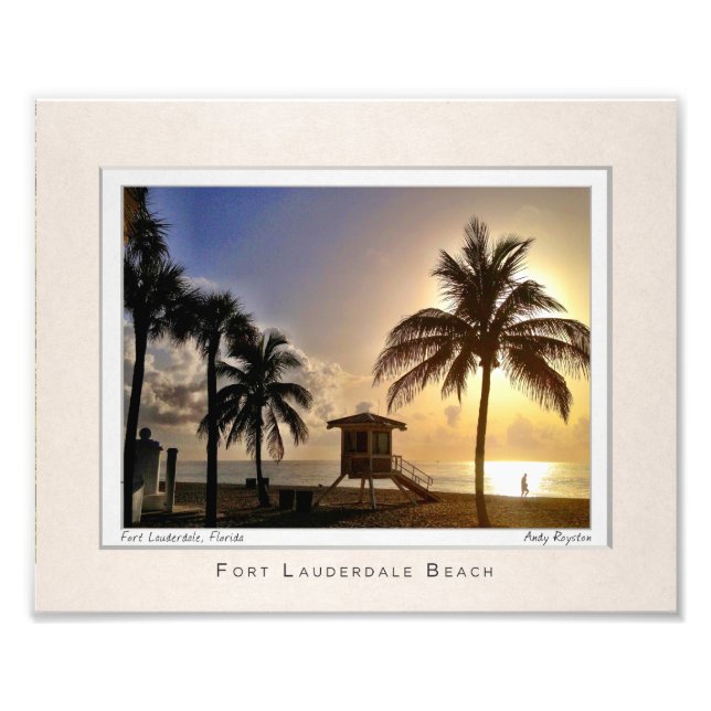 Las Olas am Strand Fotodruck (Vorne)
