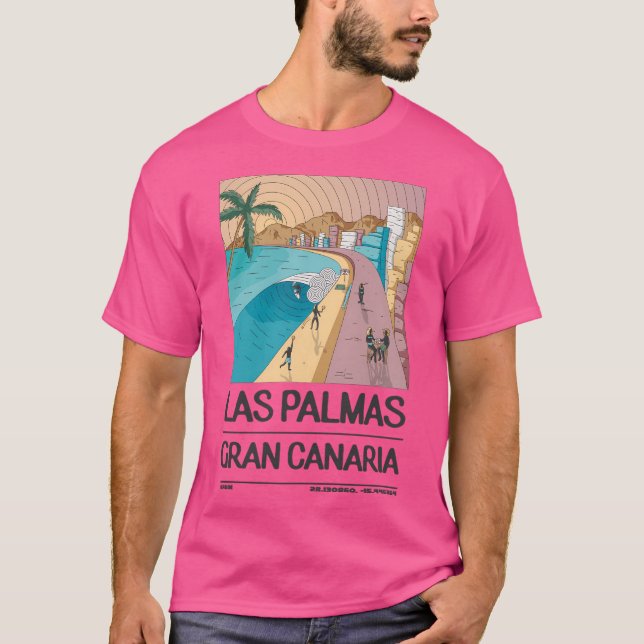 Las Palmas Gran Canaria Spanien T-Shirt (Vorderseite)