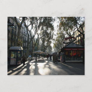 Las Ramblas, Barcelona, Postkarte