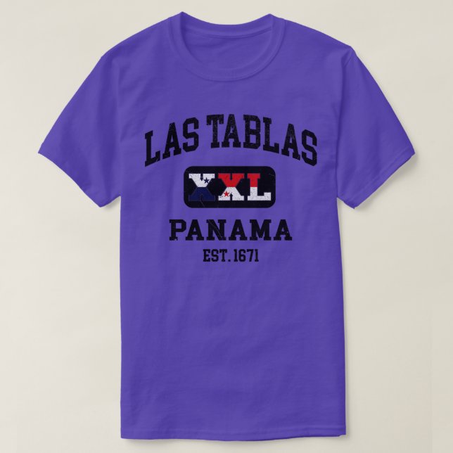 Las Tablas Panama XXL Athletic Design T-Shirt (Design vorne)