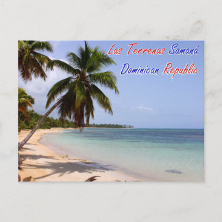 Las Terrenas Beach Samana Dominikanische Republik Postkarte