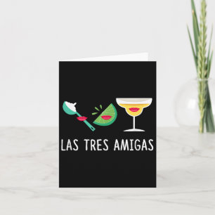 Las Tres Amigas - Cinco De Mayo Outfit Funny Mexic Karte