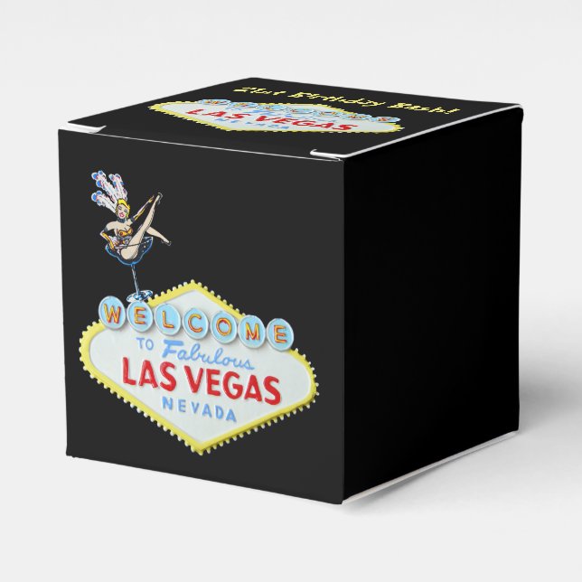 Las Vegas 21. Geburtstag Geschenkschachtel (Vorderseite)