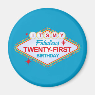 Las Vegas 21. Geburtstag Magnet