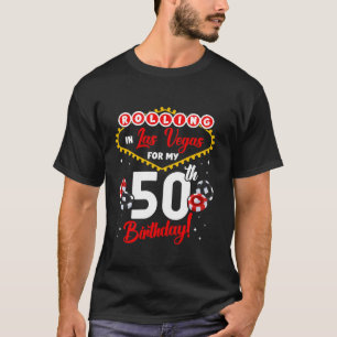 Las Vegas 50 Jahre alt Geburtstag 2024 Familienzus T-Shirt
