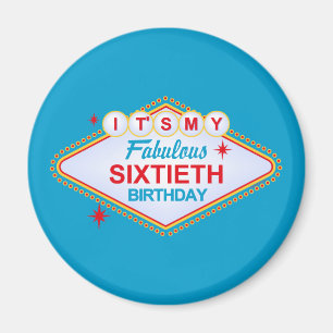 Las Vegas 60. Geburtstag Magnet